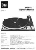 Dual 1211-Service-Manual